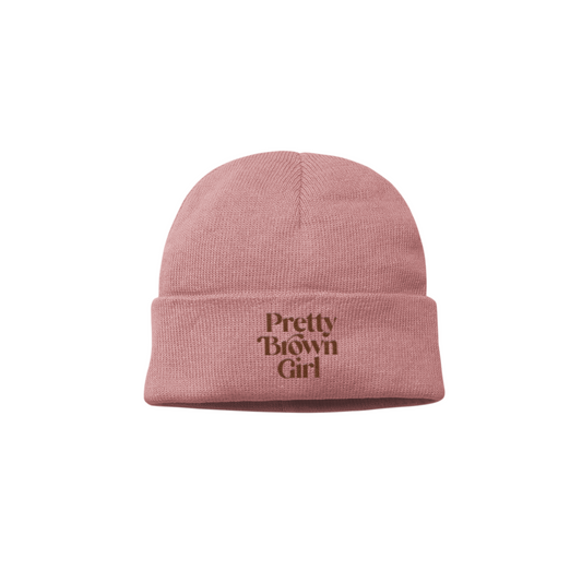 Pretty Brown Girl Beanie (Mauve)